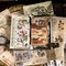 Vintage Aesthetic Washi Stickers & Ephemera Book – 40 Sheets Forest Nature Scrapbooking Paper Set with Animal & Botanical Designs for Journaling, Junk Journals & DIY Crafts